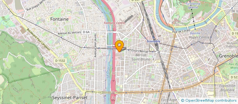 localisation de l'entreprise ATELIERS ARA à GRENOBLE