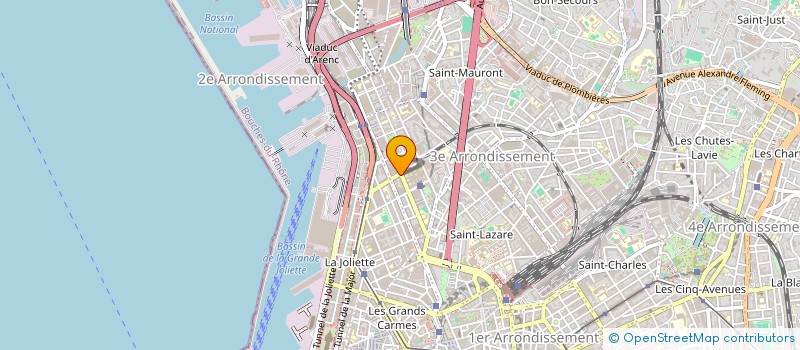 localisation de l'entreprise ATELIERS ARNAUD à MARSEILLE