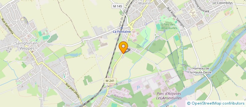 localisation de l'entreprise ATELIERS ART ALTERNATIF  WAVRIN