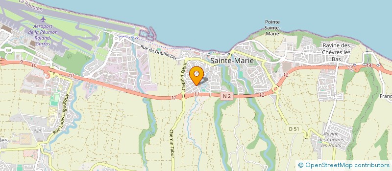 localisation de l'entreprise ATELIERS ARTISTIQUES CHOREGRAPHIQUES CULTURELS ET SPORTIFS à SAINTE-MARIE