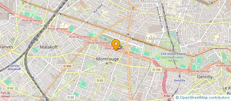 localisation de l'entreprise ATELIERS ARTS GRAPHIQUES INDUSTRIES à MONTROUGE