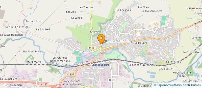 localisation de l'entreprise ATELIERS ARTS PLASTIQUES ARC EN CIEL à CHATEAUBOURG