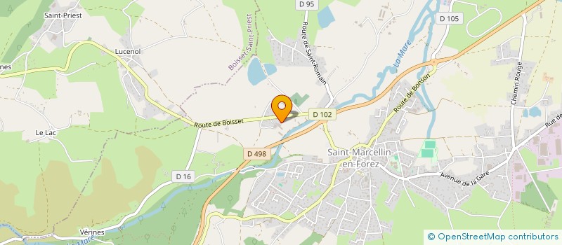 localisation de l'entreprise ATELIERS ASSOCIATIFS MARCELLINOIS DE YOSEIKAN  SAINT-MARCELLIN-EN-FOREZ