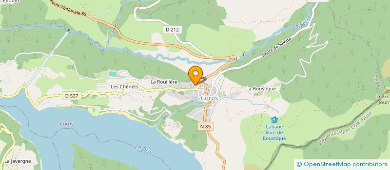 localisation de l'entreprise ATELIERS AUTONOMIE A.D.L.A à CORPS