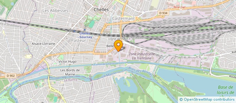localisation de l'entreprise ATELIERS AUXILIAIRES FACONN IN à CHELLES