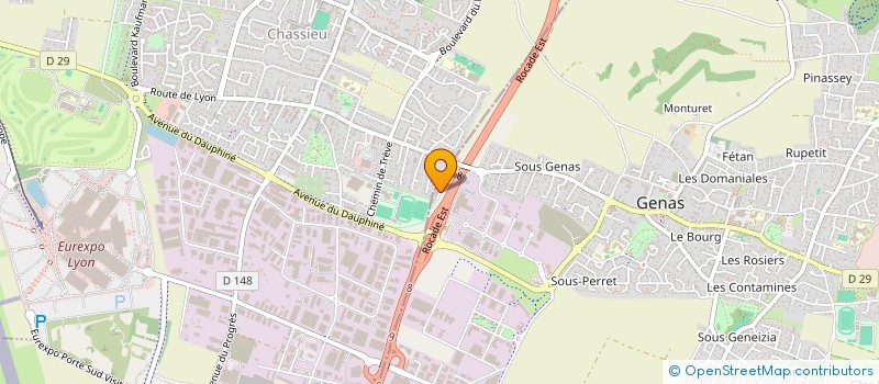 localisation de l'entreprise ATELIERS BALZAC  GENAS