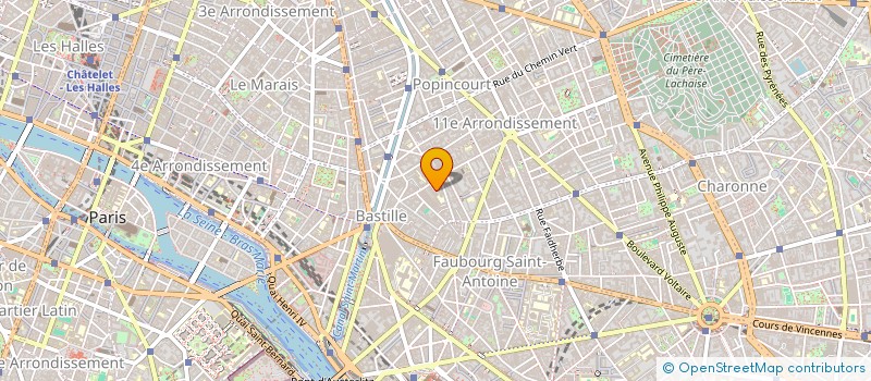 localisation de l'entreprise ATELIERS BCDL BALLU COLMET DAAGE LAAN ASSOCIES à PARIS