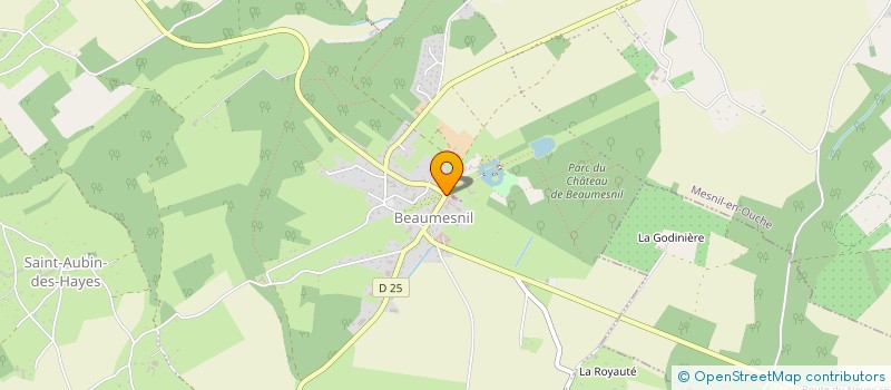 localisation de l'entreprise ATELIERS BEAUMESNIL  MESNIL-EN-OUCHE