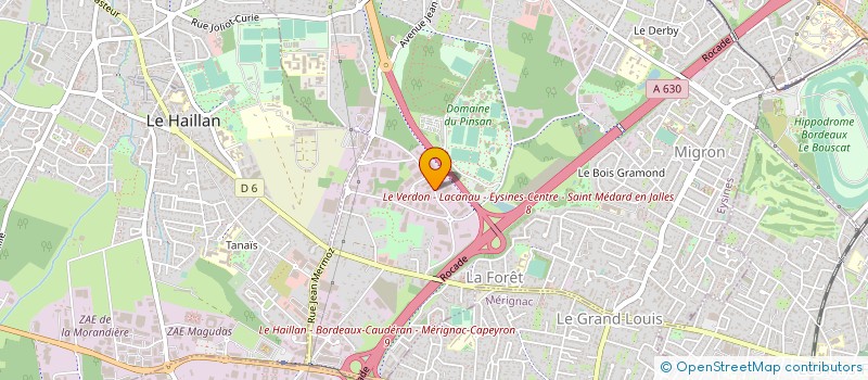localisation de l'entreprise ATELIERS BIGATA AIRFRAME SUPPORT à EYSINES