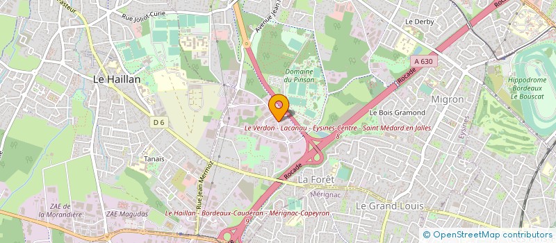 localisation de l'entreprise ATELIERS BIGATA SAS à EYSINES