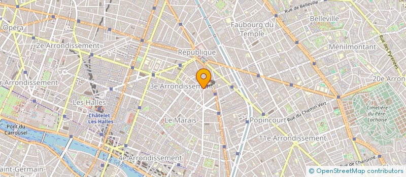 localisation de l'entreprise ATELIERS BIZET à PARIS