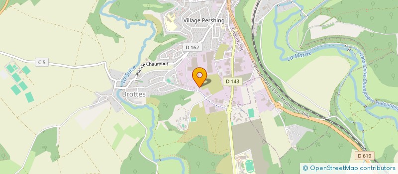 localisation de l'entreprise ATELIERS BOIS ET COMPAGNIE à CHAUMONT