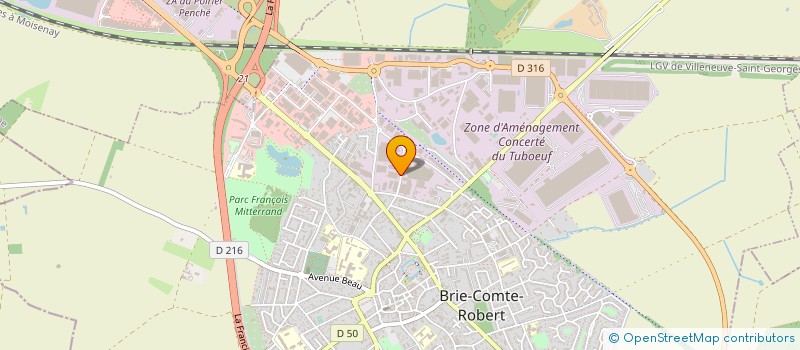 localisation de l'entreprise ATELIERS BONY à BRIE-COMTE-ROBERT