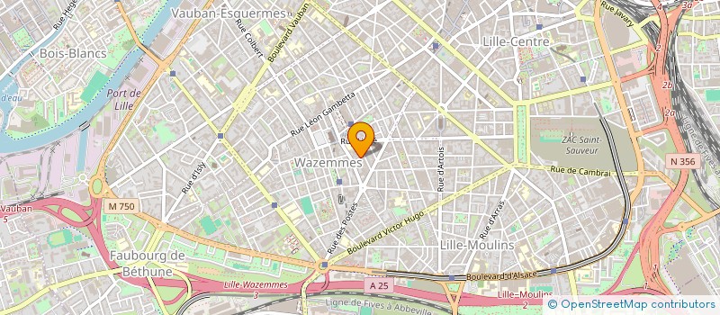 localisation de l'entreprise ATELIERS BOUCHEZ à LILLE