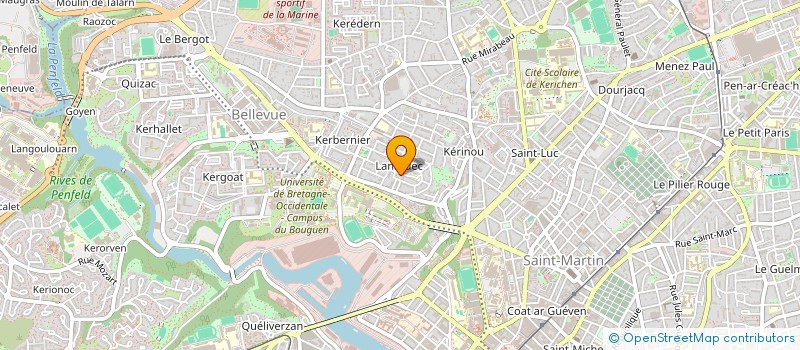 localisation de l'entreprise ATELIERS BRETAGNE ECOLE REGARD ET SCIENCES à BREST