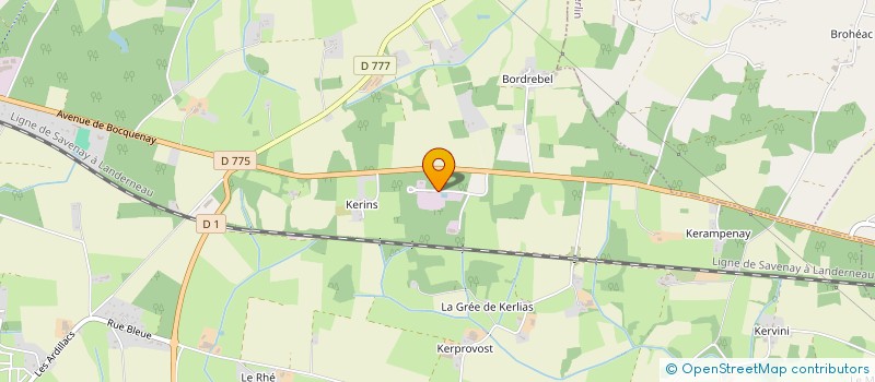 localisation de l'entreprise ATELIERS BRETONS DE MECANIQUE S.A.R.L. à QUESTEMBERT