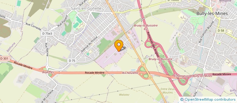 localisation de l'entreprise ATELIERS BREUX  AIX-NOULETTE