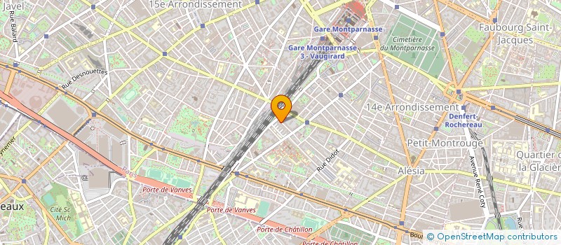 localisation de l'entreprise ATELIERS BRUN ET MORISSET  PARIS