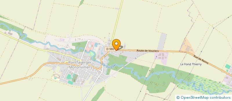 localisation de l'entreprise ATELIERS C.ECO.BOIS  PONTFAVERGER-MORONVILLIERS