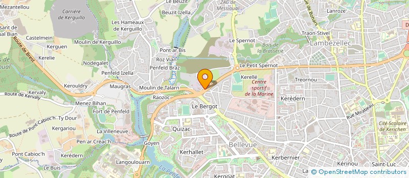 localisation de l'entreprise ATELIERS CAUGANT à BREST
