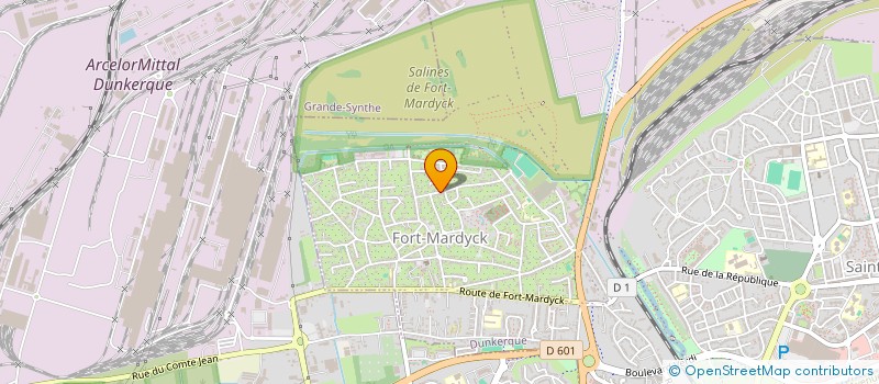 localisation de l'entreprise ATELIERS CHANTIERS DU LITTORAL à DUNKERQUE