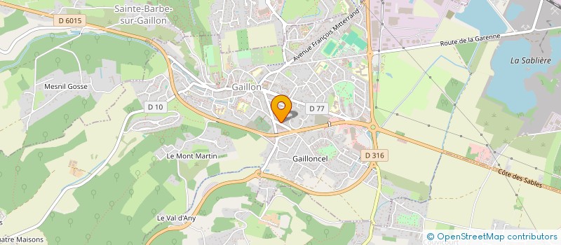 localisation de l'entreprise ATELIERS CHAUDRONNERIE INDUSTRIELLE EURE à GAILLON