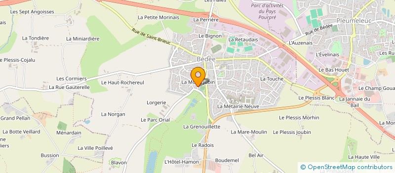 localisation de l'entreprise ATELIERS CHOUAN à BEDEE