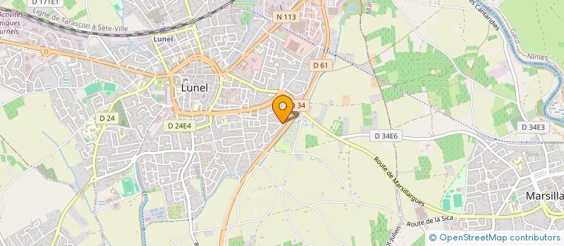 localisation de l'entreprise ATELIERS CLIM SERVICE à LUNEL