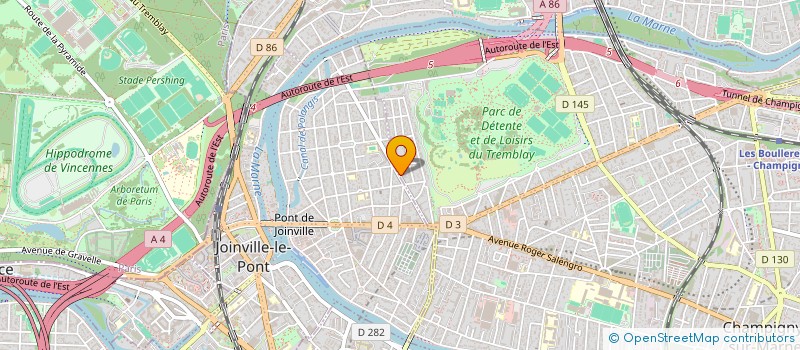 localisation de l'entreprise ATELIERS CLOUP à CHAMPIGNY-SUR-MARNE