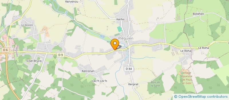 localisation de l'entreprise ATELIERS & CO  PLEGUIEN