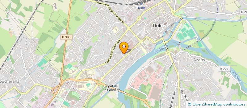 localisation de l'entreprise ATELIERS COMTOIS EXPRESSION à DOLE
