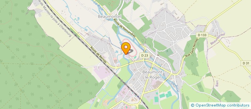 localisation de l'entreprise ATELIERS CONSTR TOLERIE INDUST DES LILAS à BEAUMONT-LE-ROGER