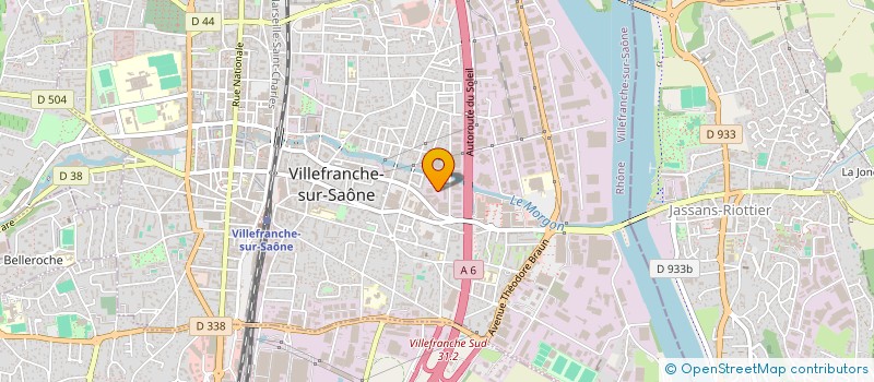 localisation de l'entreprise ATELIERS CORDIER à VILLEFRANCHE-SUR-SAONE