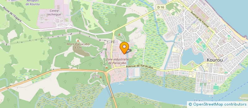 localisation de l'entreprise ATELIERS COSMOS à KOUROU