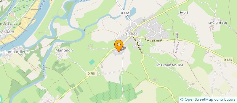 localisation de l'entreprise ATELIERS COULIOU à DENEE