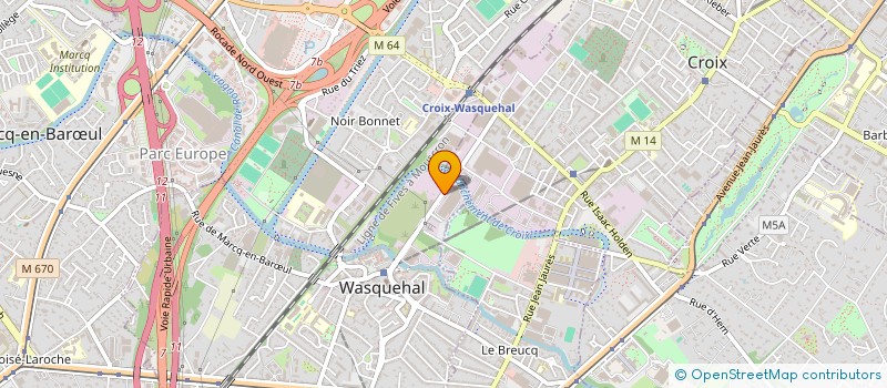 localisation de l'entreprise ATELIERS CRAAFT à WASQUEHAL