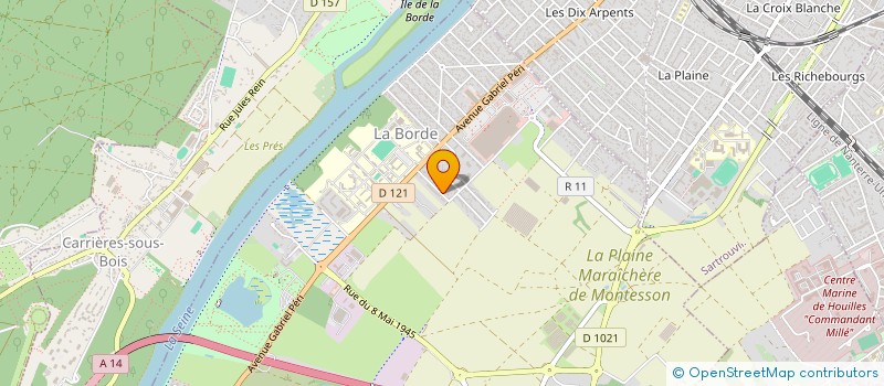 localisation de l'entreprise ATELIERS CREA'DANSES  MONTESSON