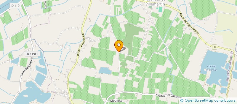 localisation de l'entreprise ATELIERS CREATIFS DE MOULIETS ET VILLEMARTIN  MOULIETS-ET-VILLEMARTIN