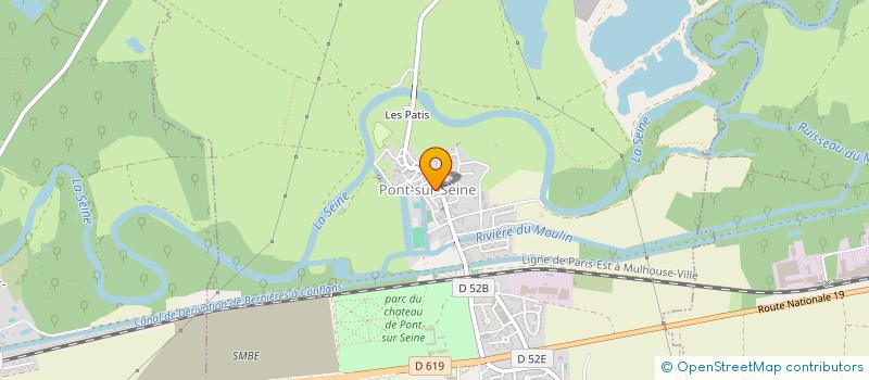 localisation de l'entreprise ATELIERS CREATION EXPRESSION ARTISTIQUE  MARNAY-SUR-SEINE