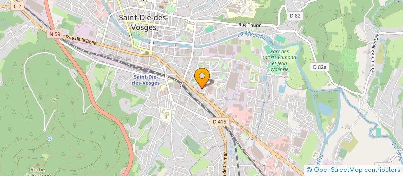 localisation de l'entreprise ATELIERS CREATION THEATRALE & EXPRESSION  SAINT-DIE-DES-VOSGES