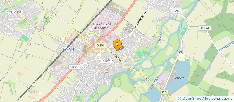 localisation de l'entreprise ATELIERS D'A  OBENHEIM