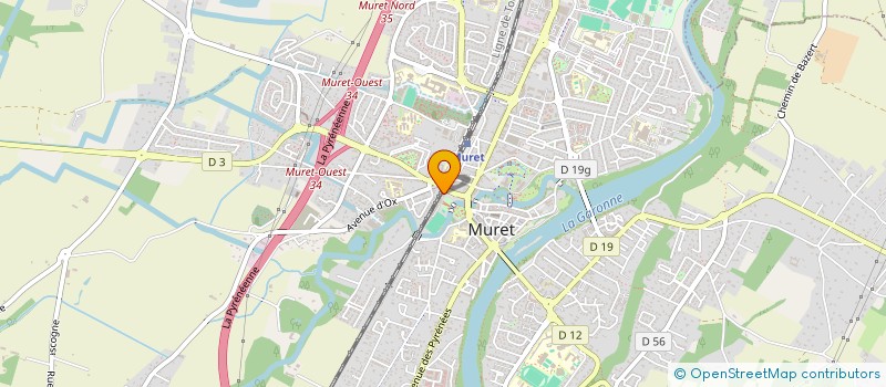localisation de l'entreprise ATELIERS D'ART DE MURET à MURET