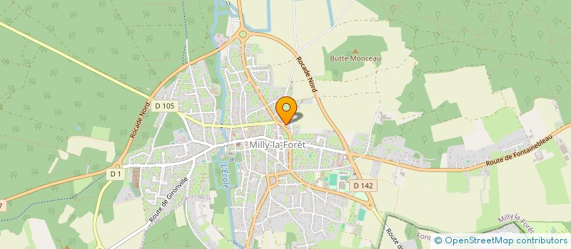 localisation de l'entreprise ATELIERS D'ART DU GATINAIS  MILLY-LA-FORET