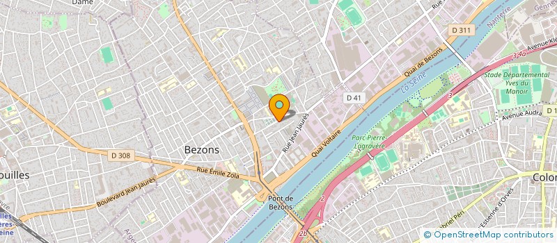 localisation de l'entreprise ATELIERS D'ARTS PLASTIQUES D'ARC EN CIEL à BEZONS