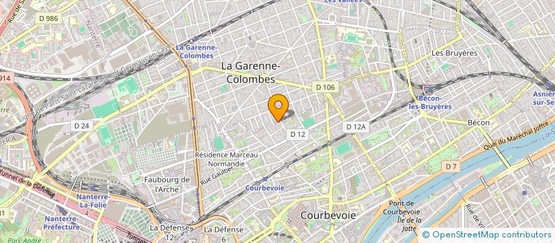 localisation de l'entreprise ATELIERS D L P à LA GARENNE-COLOMBES