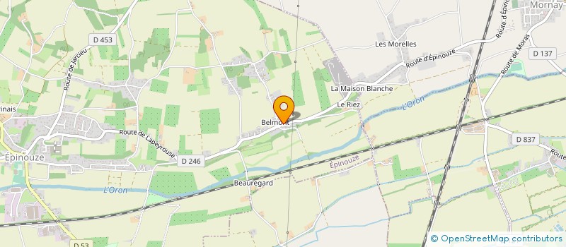 localisation de l'entreprise ATELIERS DAUPHINOIS PARQUETS à EPINOUZE