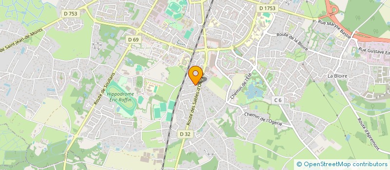 localisation de l'entreprise ATELIERS DAVIET à CHALLANS