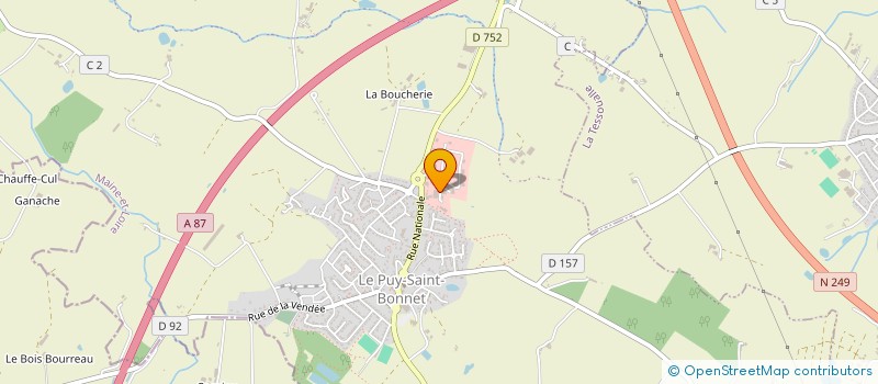 localisation de l'entreprise ATELIERS DE BANDES ET ACCESSOIRES à CHOLET