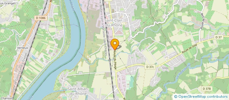 localisation de l'entreprise ATELIERS DE CHAUDRONNERIE DES ROCHES - ACR à SAINT-CLAIR-DU-RHONE