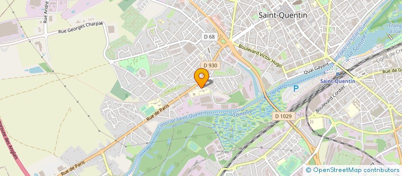 localisation de l'entreprise ATELIERS DE CHAUDRONNERIE DU CANAL à SAINT-QUENTIN